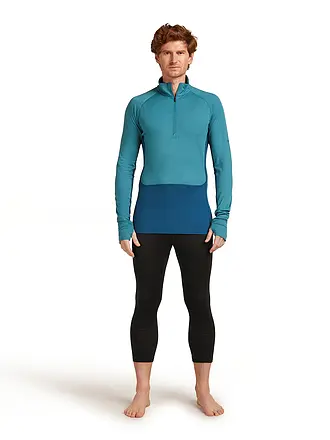 ICEBREAKER | Herren Unterzieh Zipshirt 200 Merino ZoneKnit | petrol